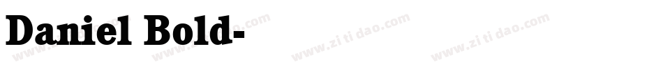 Daniel Bold字体转换